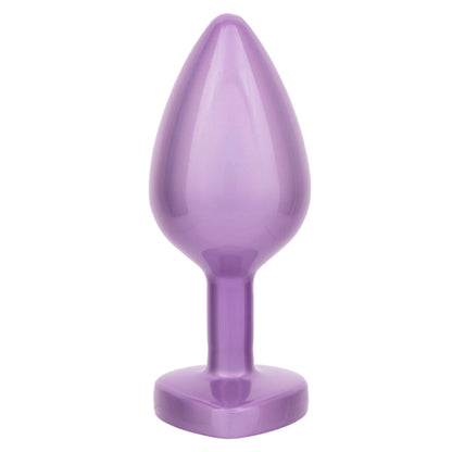 JEWEL LARGE AMETHYST HEART PLUG - PURPLE