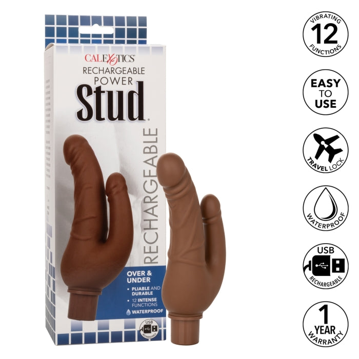 RECHARGEABLE POWER STUD OVER & UNDER - BROWN