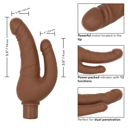 RECHARGEABLE POWER STUD OVER & UNDER - BROWN