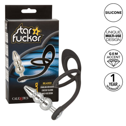 STAR FUCKER BEADED PLUG - BLACK