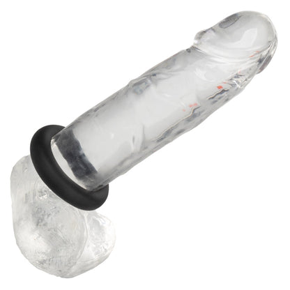 COCK RING MEDIUM BLACK ALPHA LIQUID SILICONE PROLONG