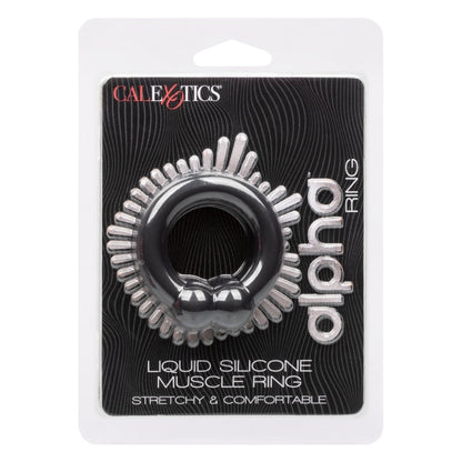 ALPHA LIQUID SILICONE MUSCLE RING - BLACK