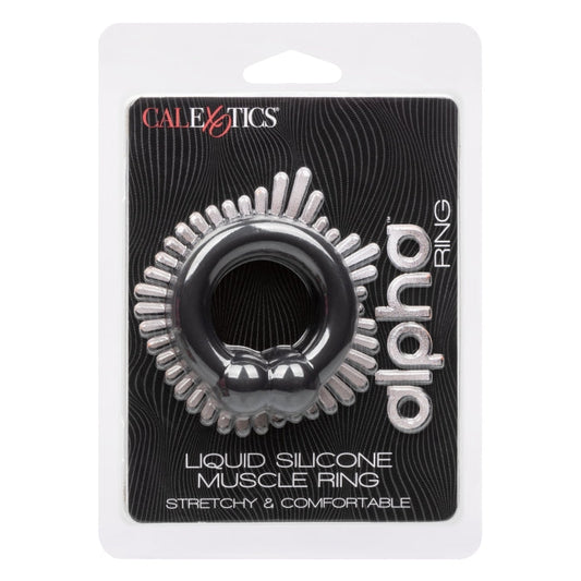 ALPHA LIQUID SILICONE MUSCLE RING - BLACK
