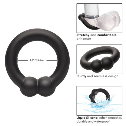 ALPHA LIQUID SILICONE MUSCLE RING - BLACK