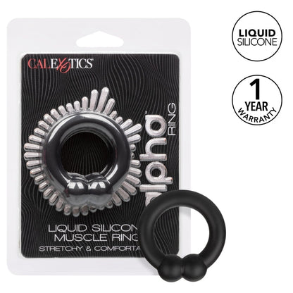 ALPHA LIQUID SILICONE MUSCLE RING - BLACK