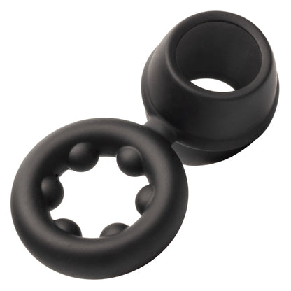 ALPHA LIQUID SILICONE DUAL MAGNUM RING - BLACK