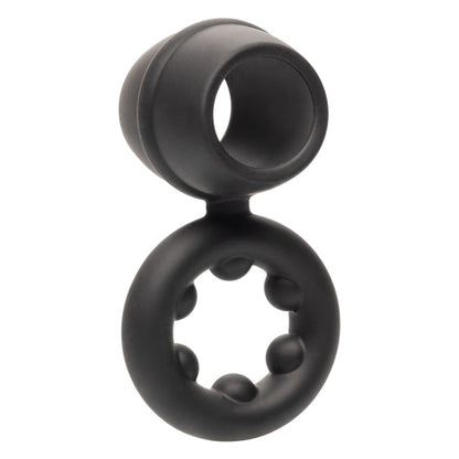 ALPHA LIQUID SILICONE DUAL MAGNUM RING - BLACK