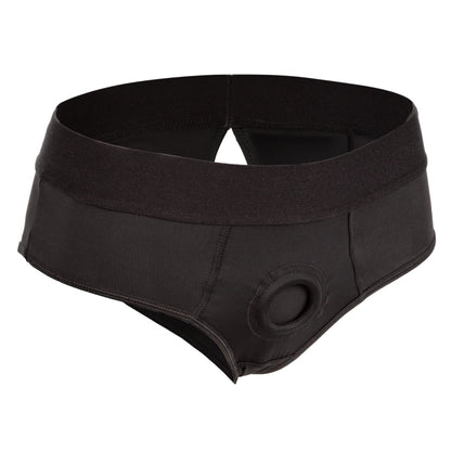HER ROYAL HARNESS BACKLESS BRIEF S/M - BLACK