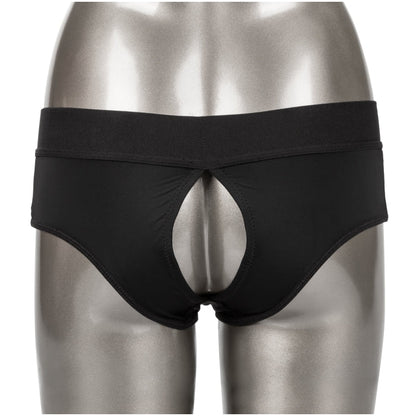 HER ROYAL HARNESS BACKLESS BRIEF S/M - BLACK