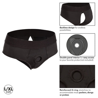 HER ROYAL HARNESS BACKLESS BRIEF L/XL