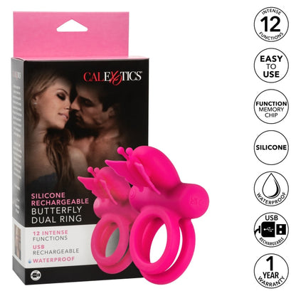 SILICONE RCHRGBL DUAL BUTTERFLY RING