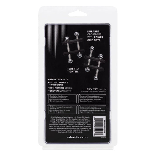 NIPPLE GRIPS POWER GRIP CROSSBAR NIPPLE VICES - BLACK
