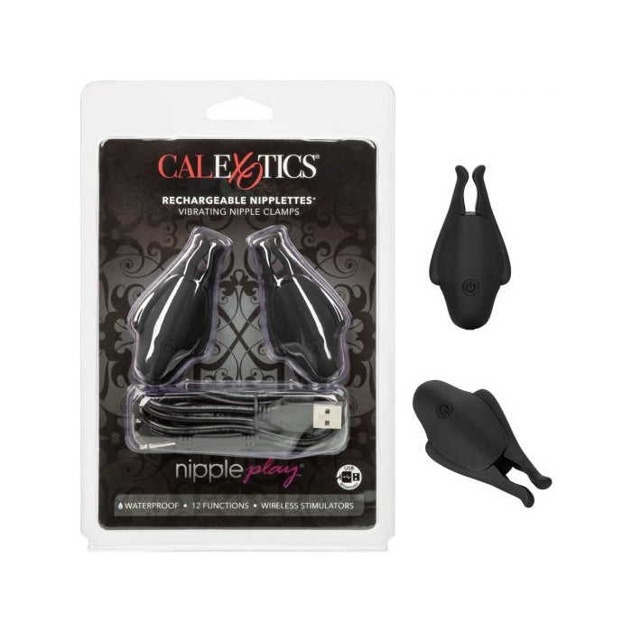 NIPPLE PLAY RECHARGEABLE NIPPLETTES - BLACK
