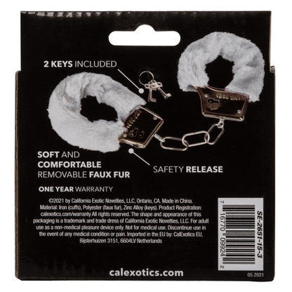 PLAYFUL FURRY CUFFS - WHITE