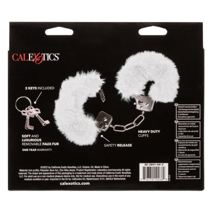 ULTRA FLUFFY FURRY CUFFS - WHITE