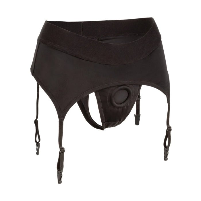 BOUNDLESS THONG W/ GARTER - L/XL