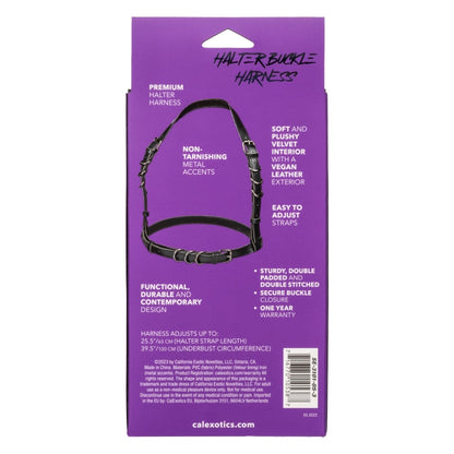 HARNESS BLACK EUPHORIA COLLECTION HALTER BUCKLE