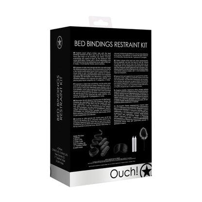 BED BINDINGS RESTRAINT KIT - BLACK
