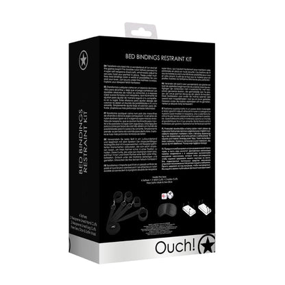 BED BINDING RESTRAINT KIT - BLACK