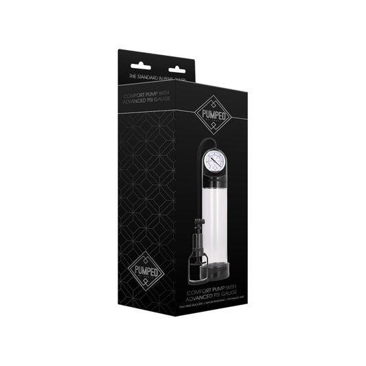 COMFORT PUMP WITH ADVANCED PSI GAUGE - TRANSPARENT