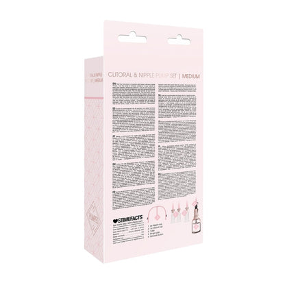 CLITORAL & NIPPLE PUMP SET MEDIUM - ROSE GOLD