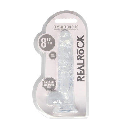 REALISTIC DILDO WITH BALLS 8IN / 19 CM