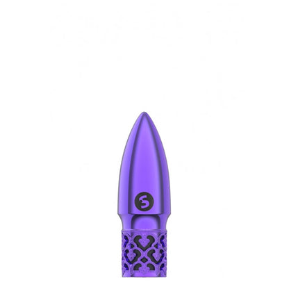 GLITTER - RECHARGEABLE ABS BULLET - PURPLE