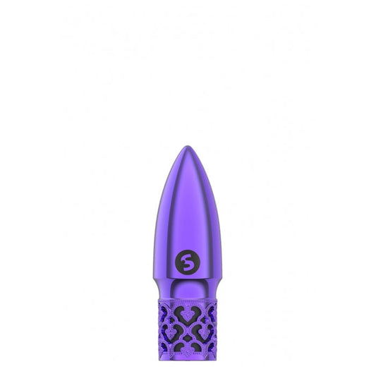GLITTER - RECHARGEABLE ABS BULLET - PURPLE