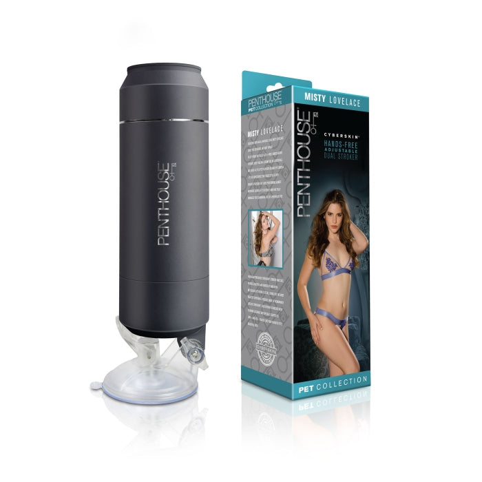 CYBERSKIN PENTHOUSE HAND-FREE DUAL STROKER MISTY LOVELACE