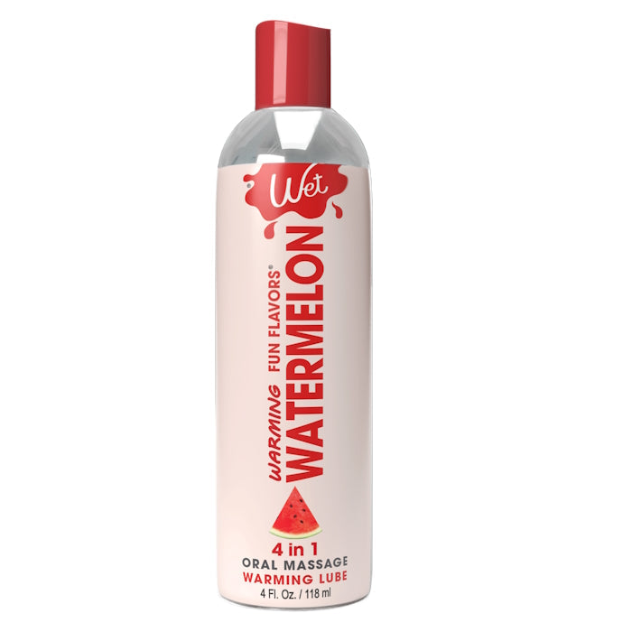 WARMING LUBE 4OZ WATERMELON 4-IN-1 FUN FLAVORS