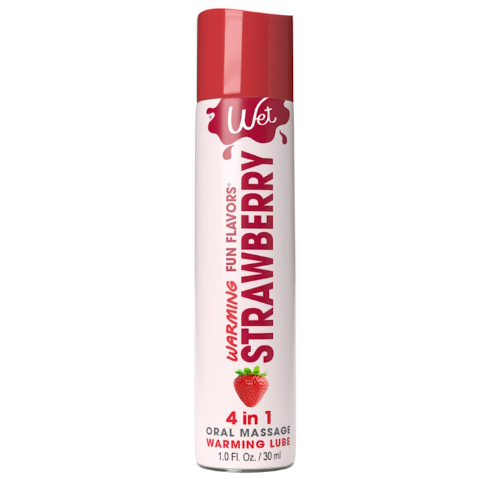 WARMING LUBE 1OZ STRAWBERRY 4-IN-1 FUN FLAVORS