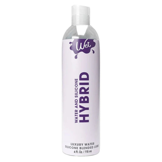 LUBE WATER-BASED & SILICONE 4OZ HYBRID WET