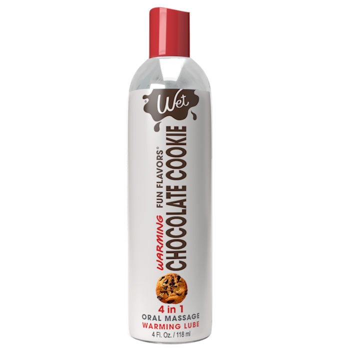 WARMING LUBE 4OZ CHOCOLATE COOKIE 4-IN-1 FUN FLAVORS
