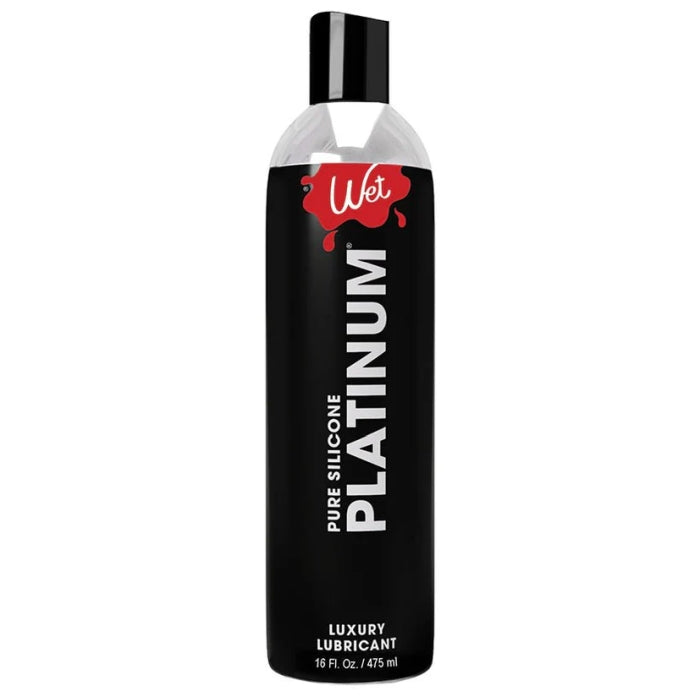 LUBE PURE SILICONE 16OZ PLATINUM WET