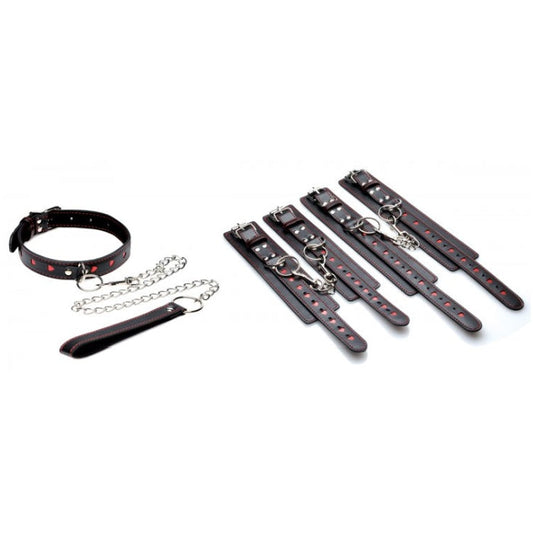 FR HEARTACHE 5 PC HEART ACCENTED BONDAGE SET