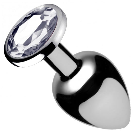 BS CLEAR GEM LARGE ANAL PLUG - CLEAR
