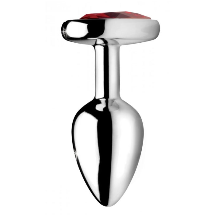 BS RED HEART GEM LARGE ANAL PLUG - RED