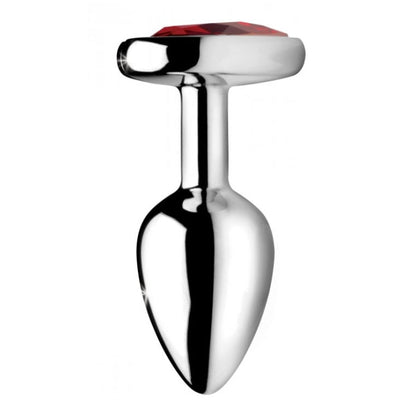 BS RED HEART GEM SMALL ANAL PLUG - CLEAR