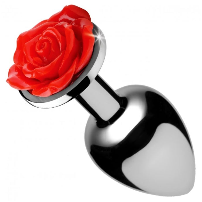 BS RED ROSE ANAL PLUG - MEDIUM 3.5"