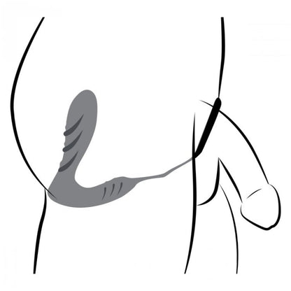 SILICONE PROSTATE VIBRATOR & STRAP WITH REMOTE