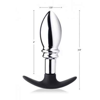 DARK STOPPER METAL & SILICONE ANAL PLUG