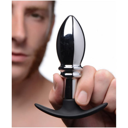 DARK STOPPER METAL & SILICONE ANAL PLUG