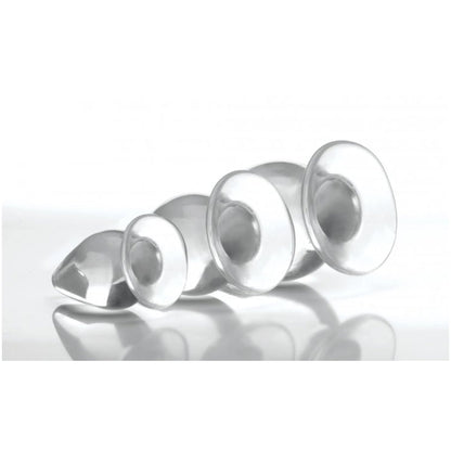 MS TRIPLE CONES 3 PC ANAL PLUG SET - CLEAR