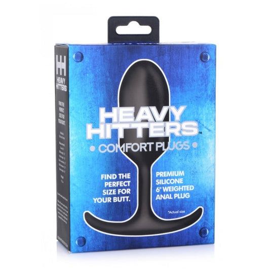 PREMIUM SILICONE WEIGHTED ANAL PLUG - LARGE