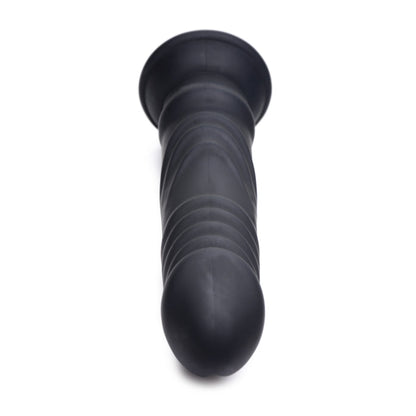 VIBRATING & E-STIM SILICONE DILDO W/ REMOTE