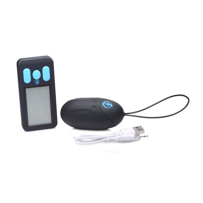 E-STIM PRO SILICONE VIBRATING EGG W/ REMOTE CONTROL