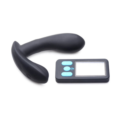 VIBRATING & E-STIM PROSTATE MASSAGER W/REMOTE