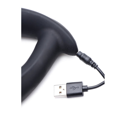 VIBRATING & E-STIM PROSTATE MASSAGER W/REMOTE