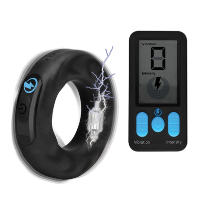 E-STIM PRO SILICONE COCK RING VIVE W/ REMOTE 38MM