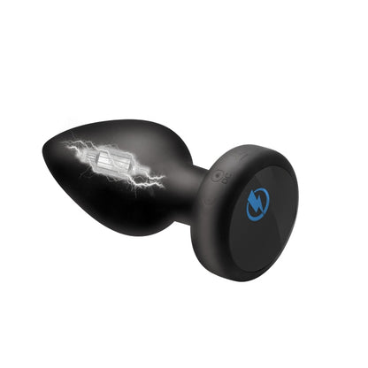 E-STIM PRO SILICONE VIBRATING ANAL PLUG W/ REMOTE